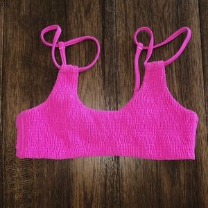 Pink bikini top